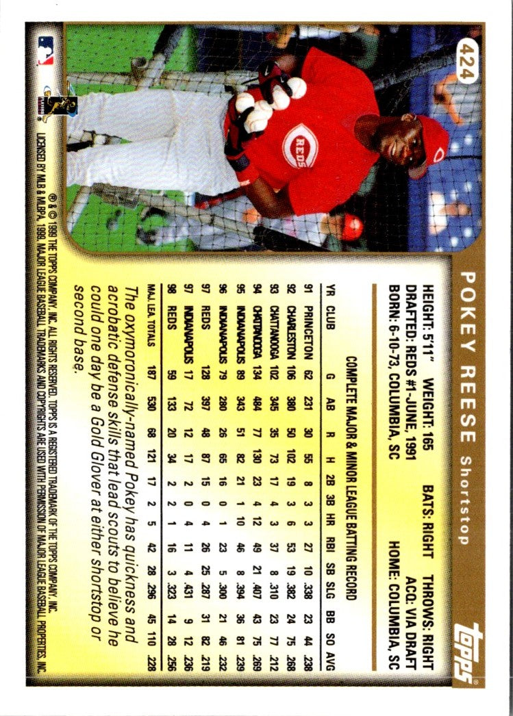 1999 Topps Pokey Reese