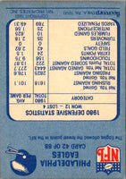 1981 Fleer Team Action Philadelphia Eagles Defense #42