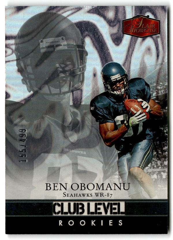 2006 Flair Showcase Ben Obomanu #178 Rookie 155/499