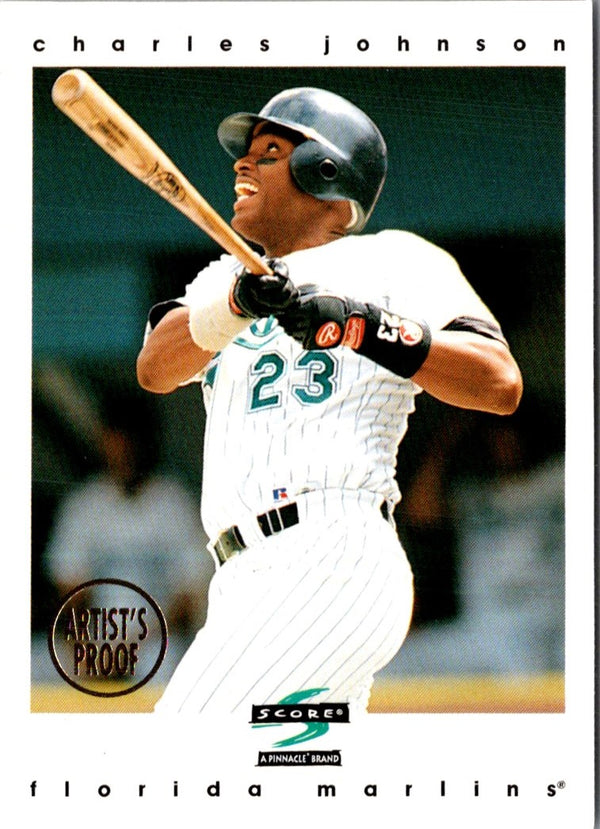1997 Score Artist's Proofs White Border Charles Johnson #294