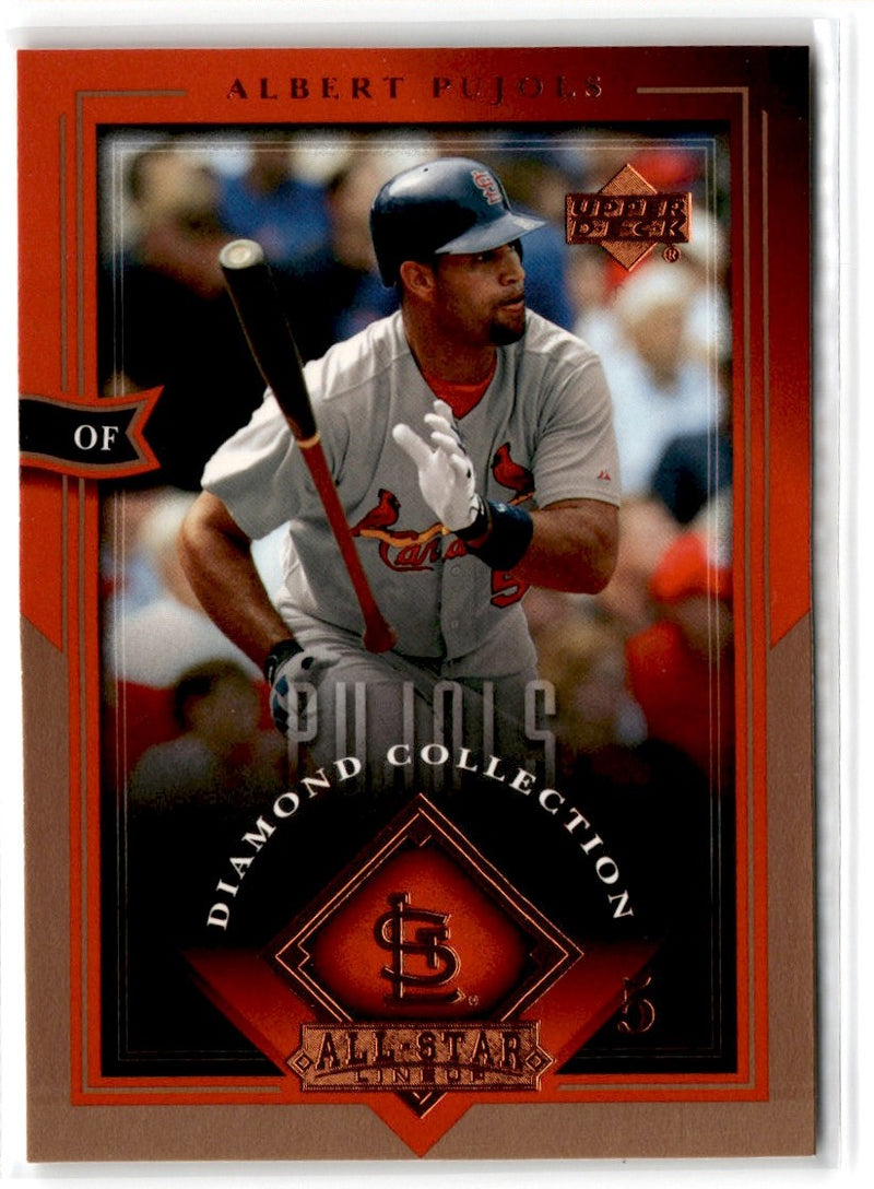 2004 Upper Deck Diamond Collection All-Star Lineup Silver Honors Albert Pujols