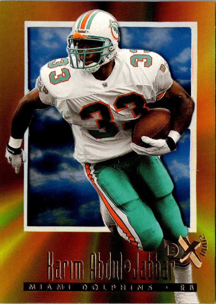 1997 SkyBox E-X2000 Karim Abdul-Jabbar