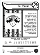 2022 Hoops Blue Obi Toppin