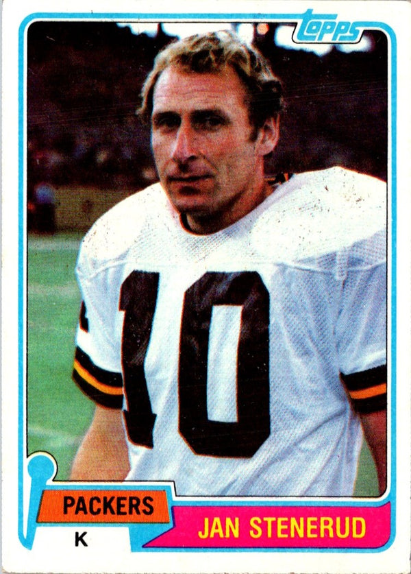 1981 Topps Jan Stenerud #387