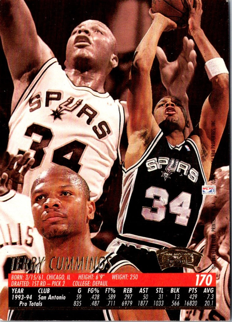 1994 Fleer Terry Cummings