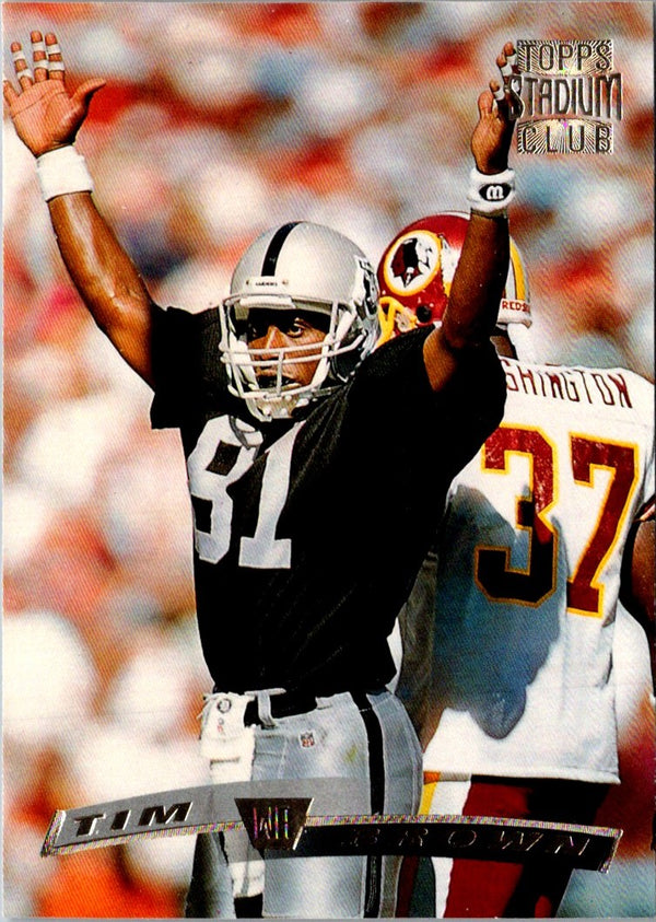 1996 Stadium Club Tim Brown #124