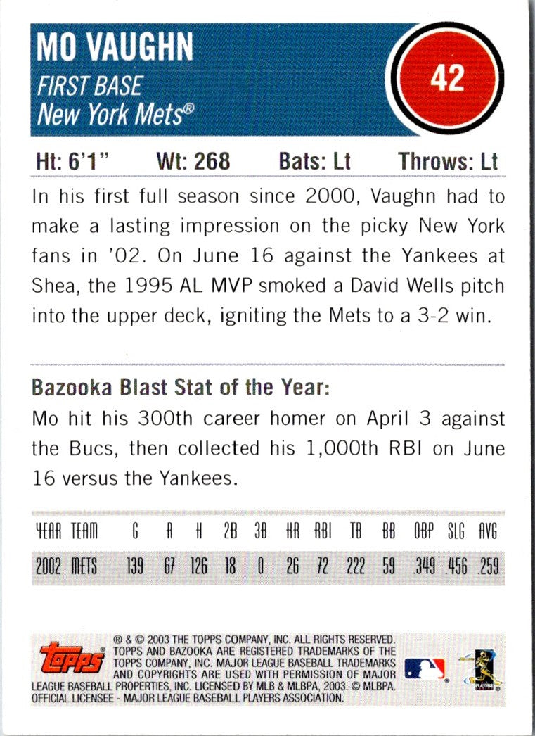 2003 Bazooka Mo Vaughn