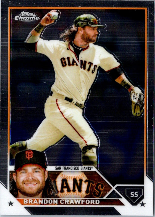 2023 Topps Chrome Brandon Crawford #195