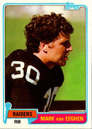 1981 Topps Mark Van Eeghen