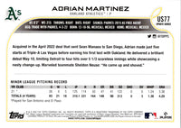 2022 Topps Update Adrian Martinez #US77 Rookie