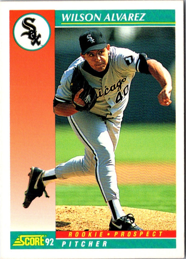 1992 Score Wilson Alvarez #760B