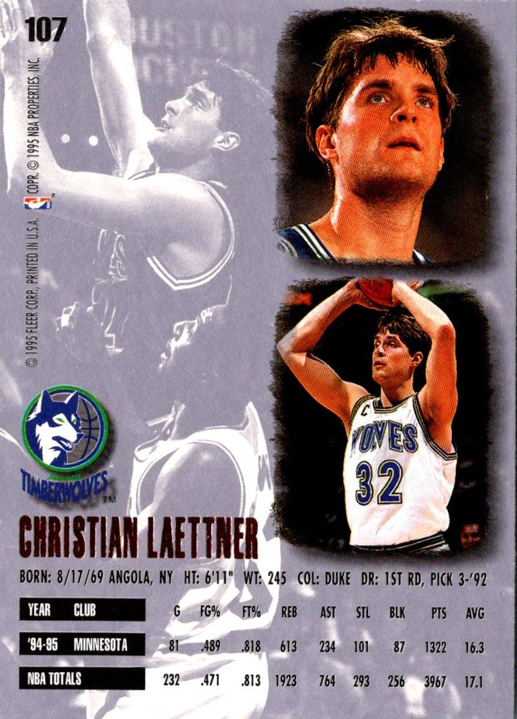 1995 Ultra Christian Laettner