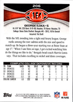 2012 Topps George Iloka #206 Rookie