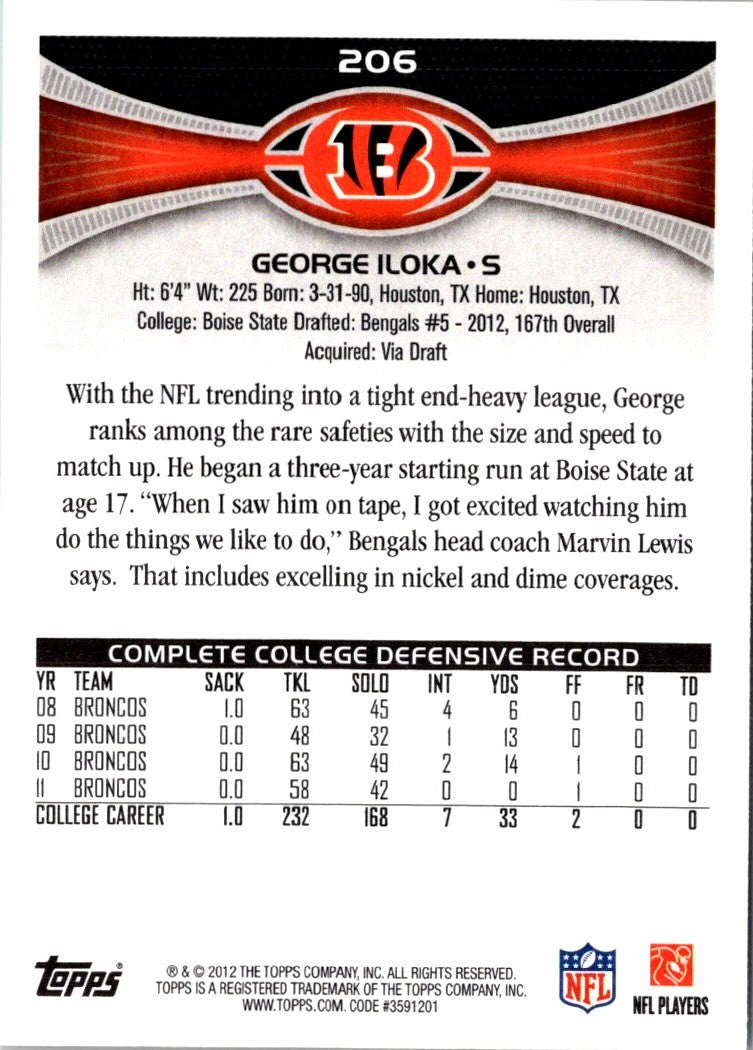 2012 Topps George Iloka