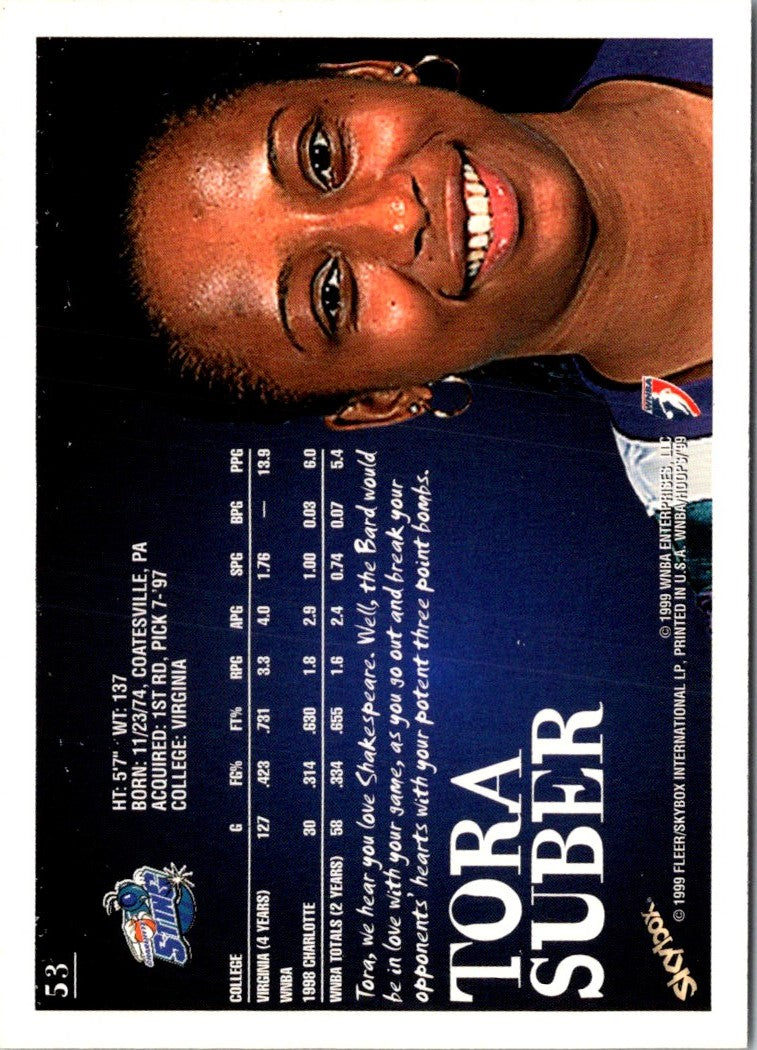 1999 Hoops WNBA Tora Suber