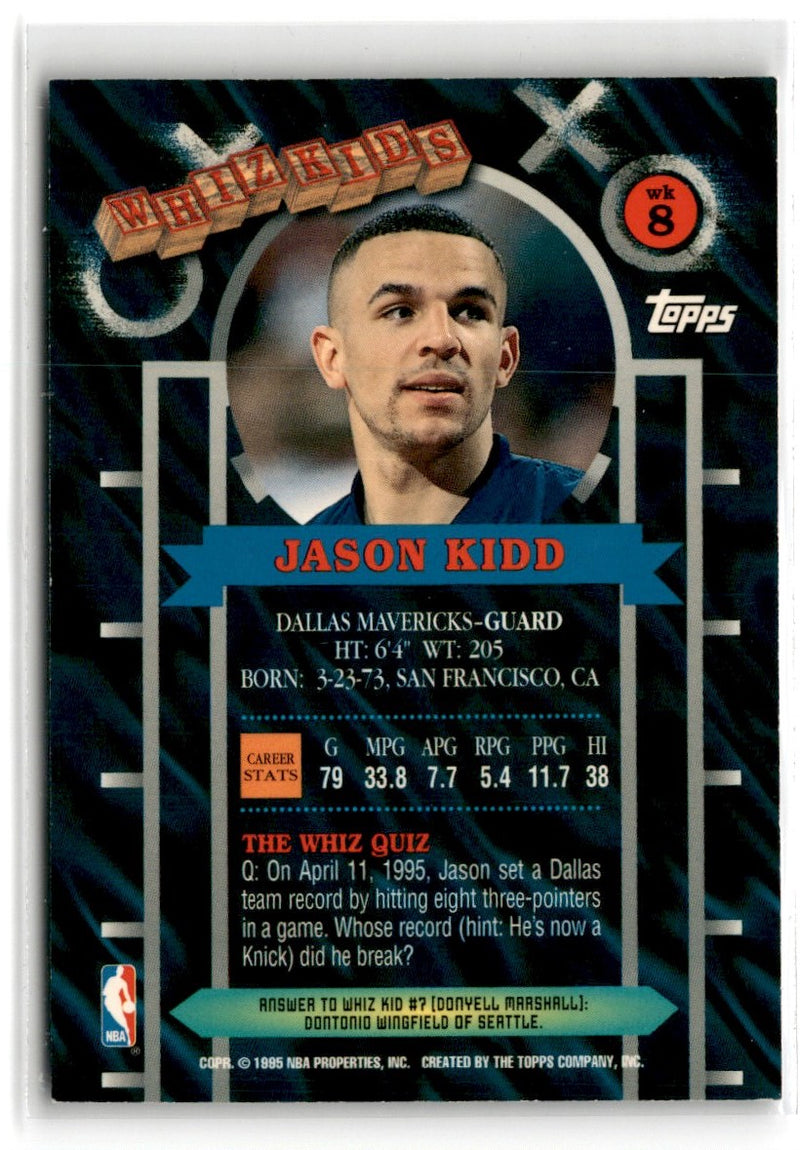 1995 Topps Whiz Kids Jason Kidd