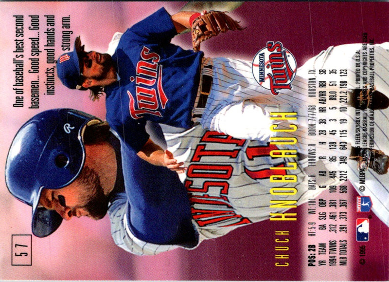 1995 SkyBox E-Motion Chuck Knoblauch