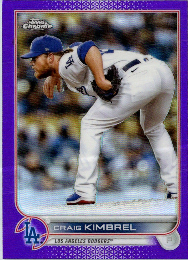 2022 Topps Chrome Update Purple Refractor Craig Kimbrel #USC83