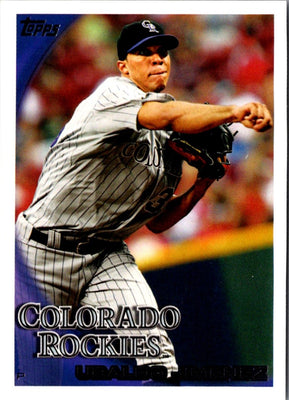 2010 Topps Ubaldo Jimenez #607
