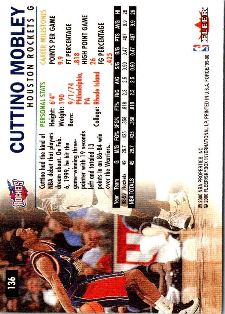 1999 Fleer Force Cuttino Mobley