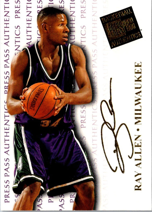 1998 Press Pass Authentics Hang Time Ray Allen #39
