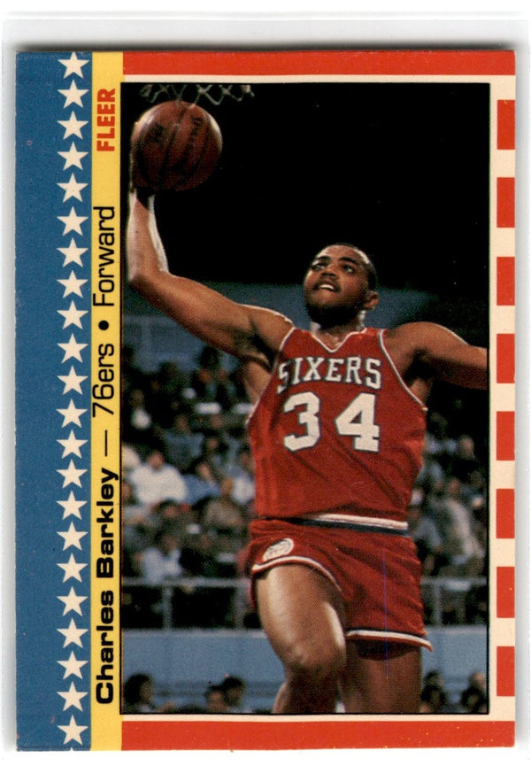 1987 Fleer Stickers Charles Barkley #6