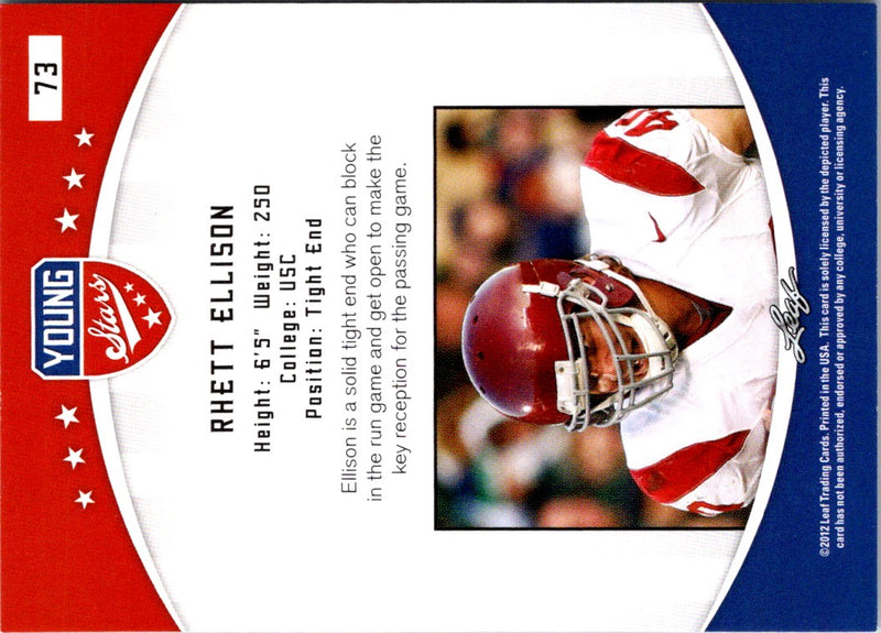 2012 Leaf Young Stars Rhett Ellison
