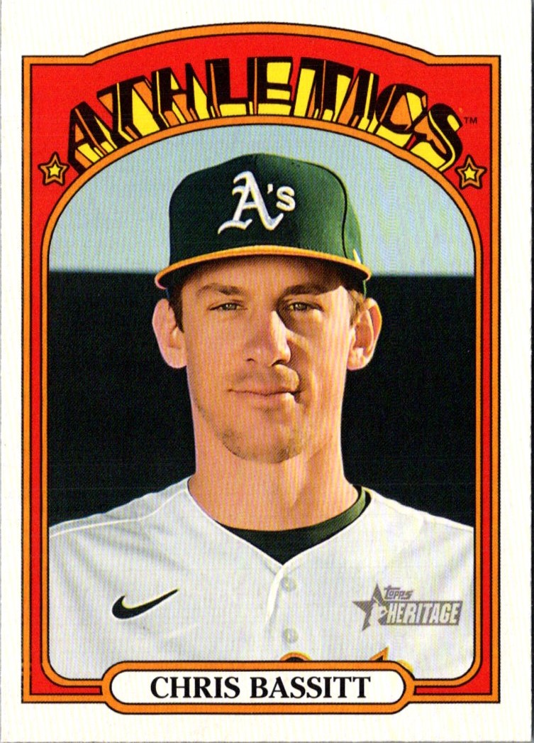 2021 Topps Heritage Red Chris Bassitt