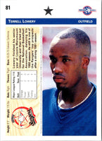 1992 Upper Deck Minors Terrell Lowery #81