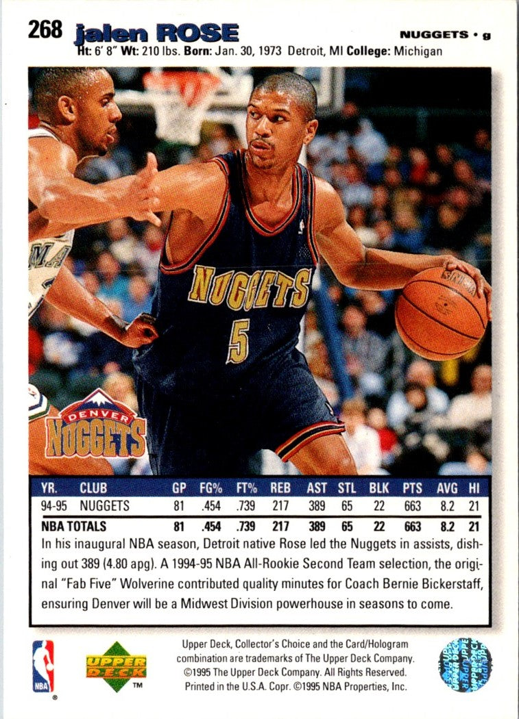 1995 Collector's Choice Jalen Rose