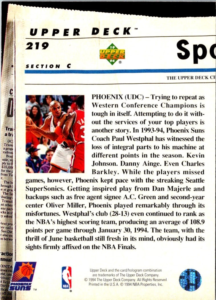 1993 Upper Deck Special Edition Electric Court Kevin Johnson