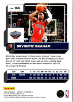 2022 Donruss Devonte' Graham #166