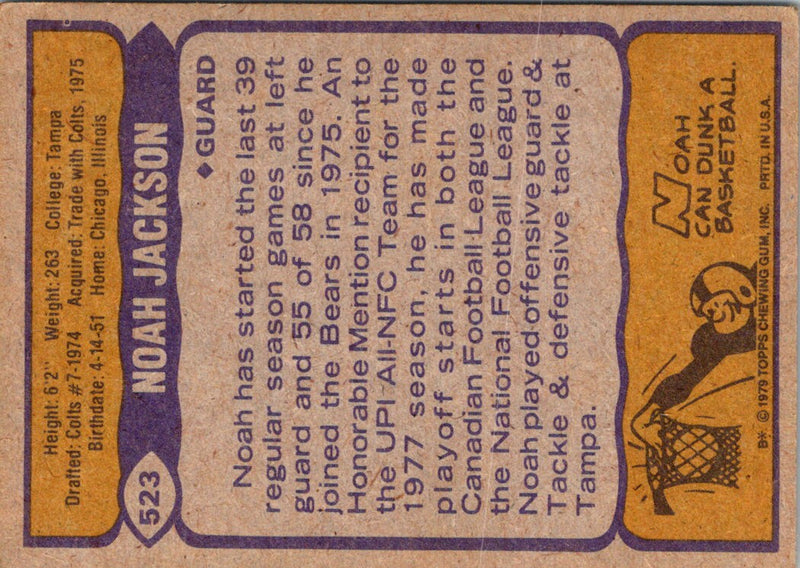 1979 Topps Noah Jackson