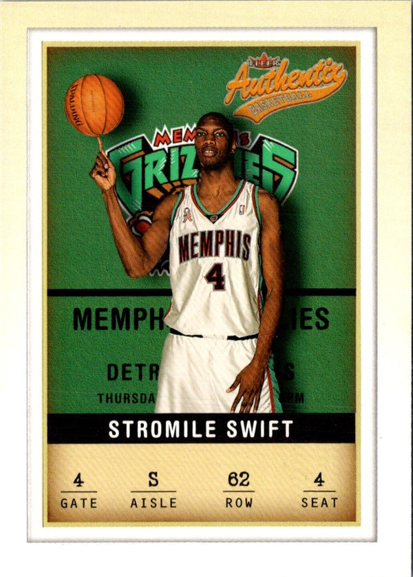 2001 Fleer Authentix Stromile Swift #62