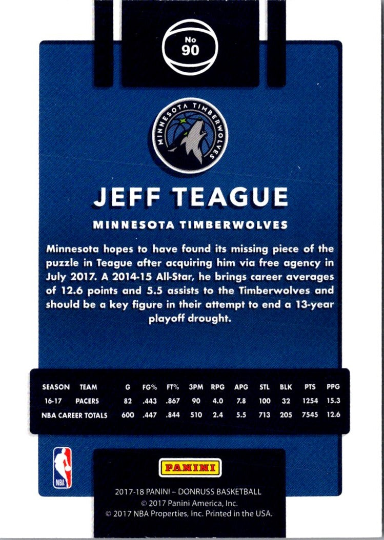 2017 Donruss Jeff Teague