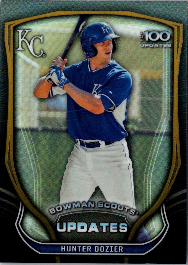 2015 Bowman Chrome Scouts Update Hunter Dozier #BSU-HD