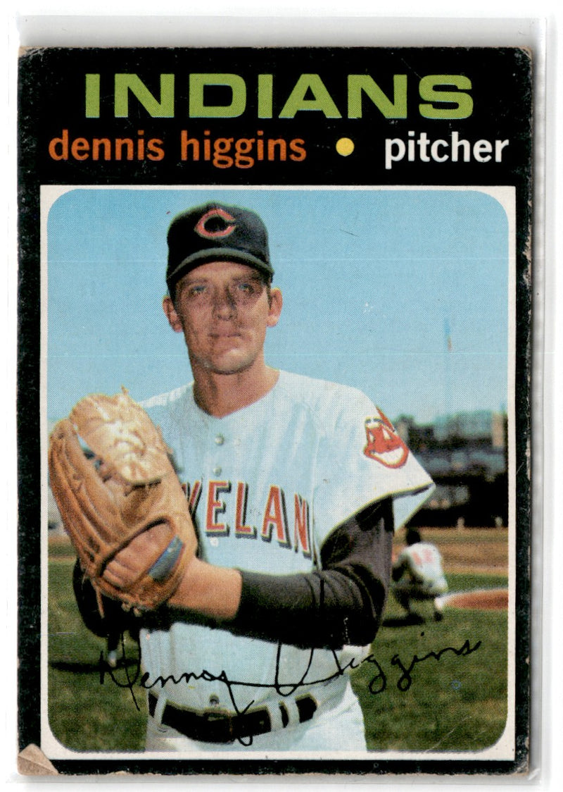 1971 Topps Dennis Higgins