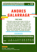 2023 Donruss Holo Blue Andres Galarraga