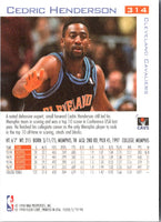 1997 Fleer Traditions Crystal Cedric Henderson #314