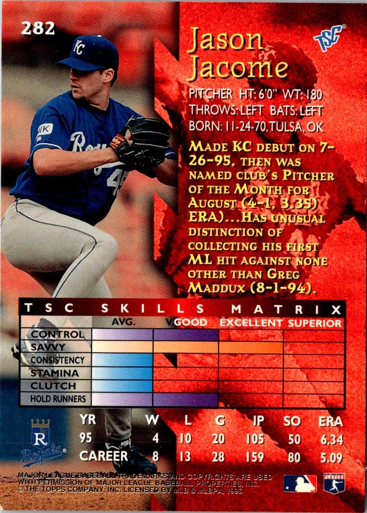 1996 Stadium Club Jason Jacome