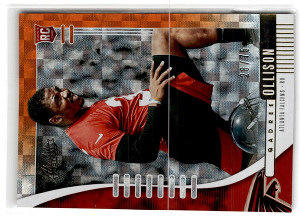 2019 Panini Absolute Orange Qadree Ollison #200 28/75