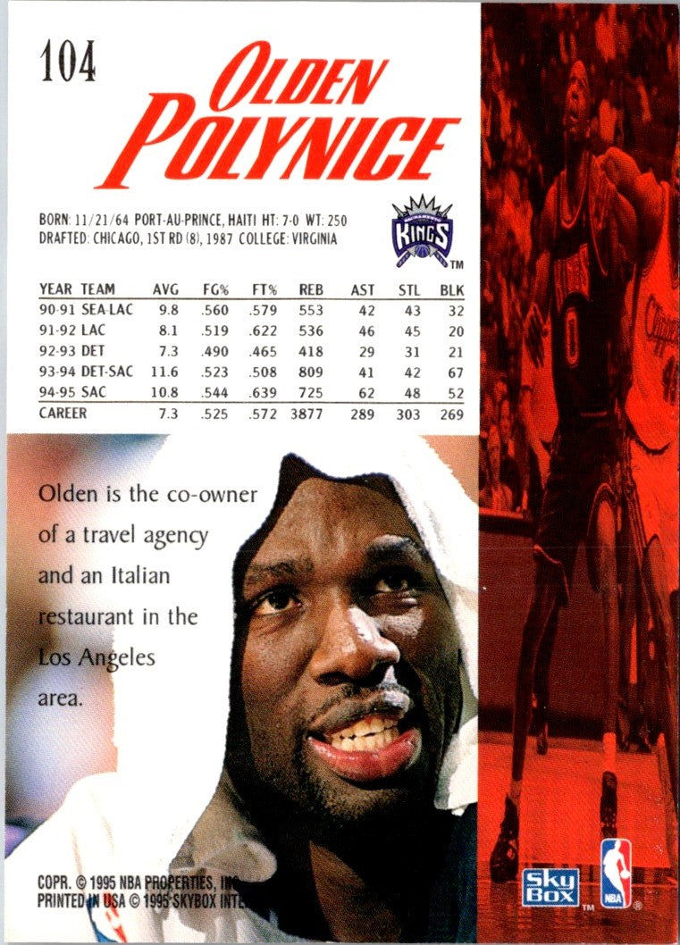 1995 SkyBox Premium Olden Polynice