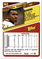 1993 Topps Charles Mann #363