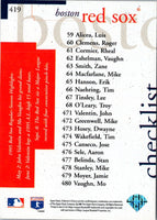1996 Collector's Choice Roger Clemens #419