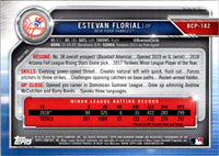 2019 Bowman Chrome Prospects Estevan Florial #BCP-182