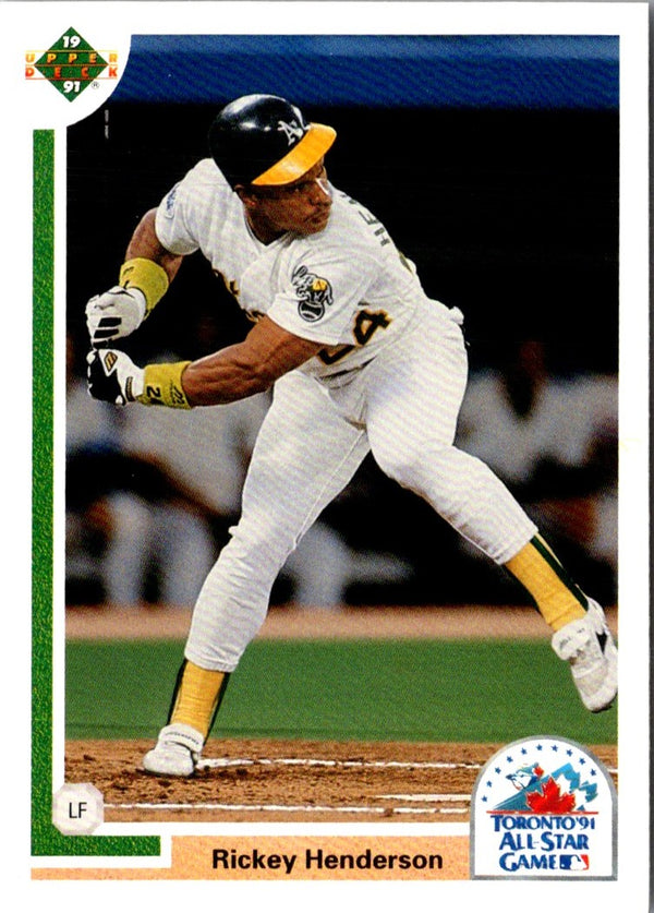 1991 Upper Deck Final Edition Rickey Henderson #86F