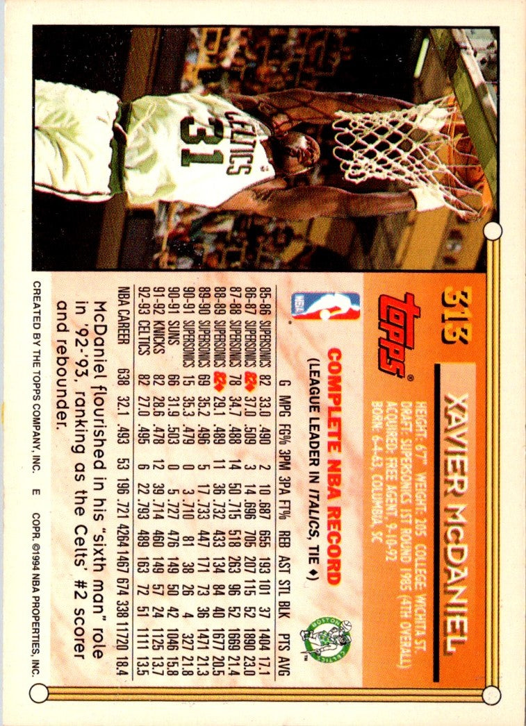 1993 Topps Xavier McDaniel