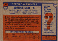 1976 Topps Johnnie Gray #41 Rookie NR-MT