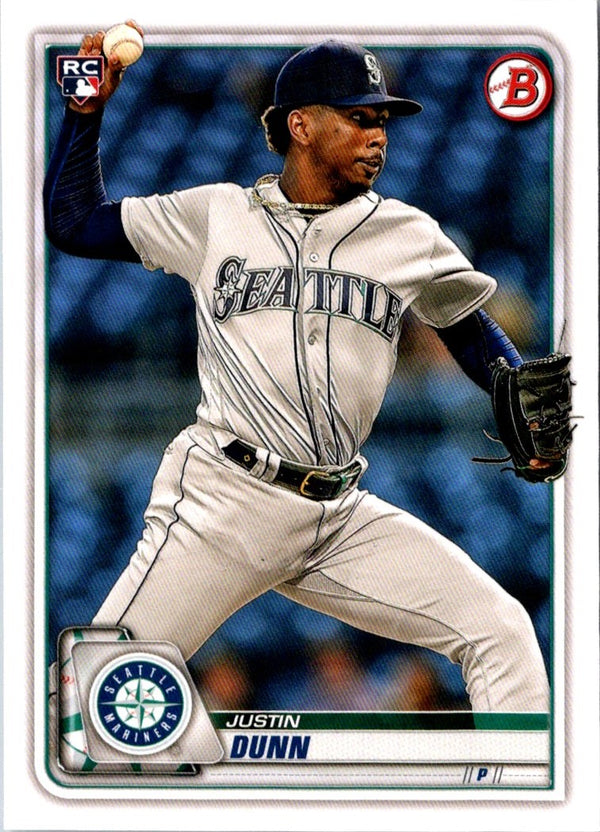 2020 Bowman Justin Dunn #15 Rookie