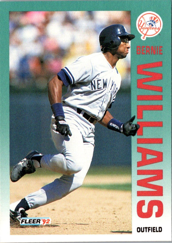 1992 Fleer Bernie Williams #247